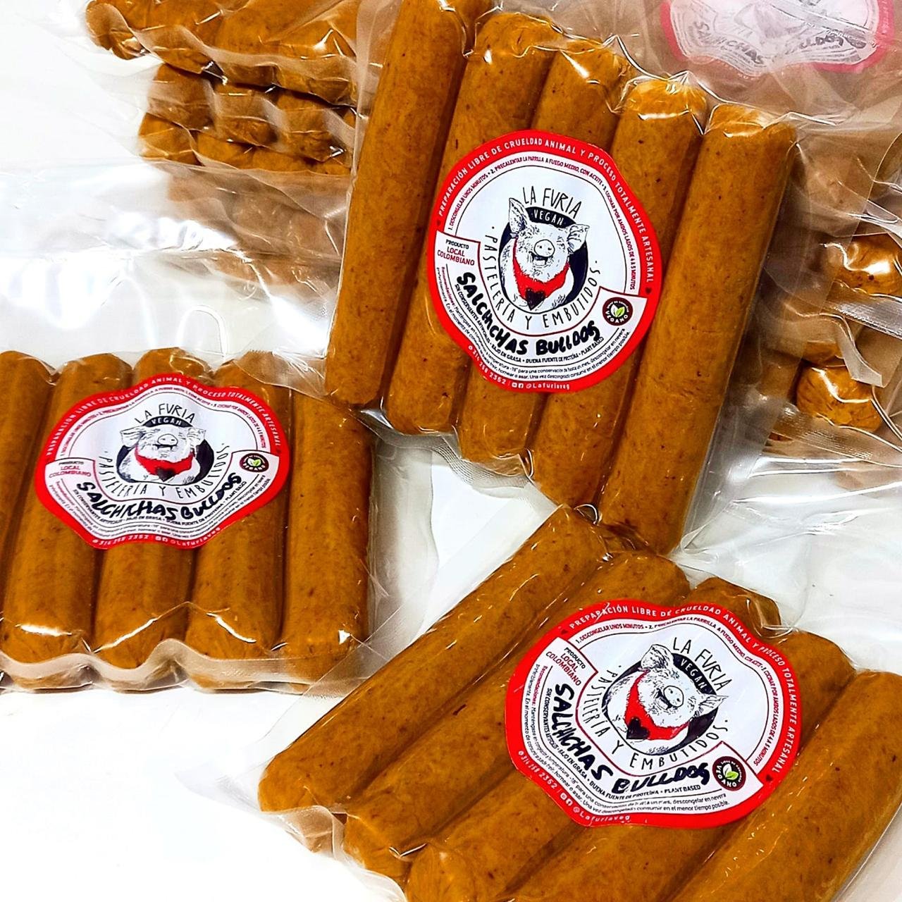 Salchichas Bulldog Veganas - La Furia Vegan